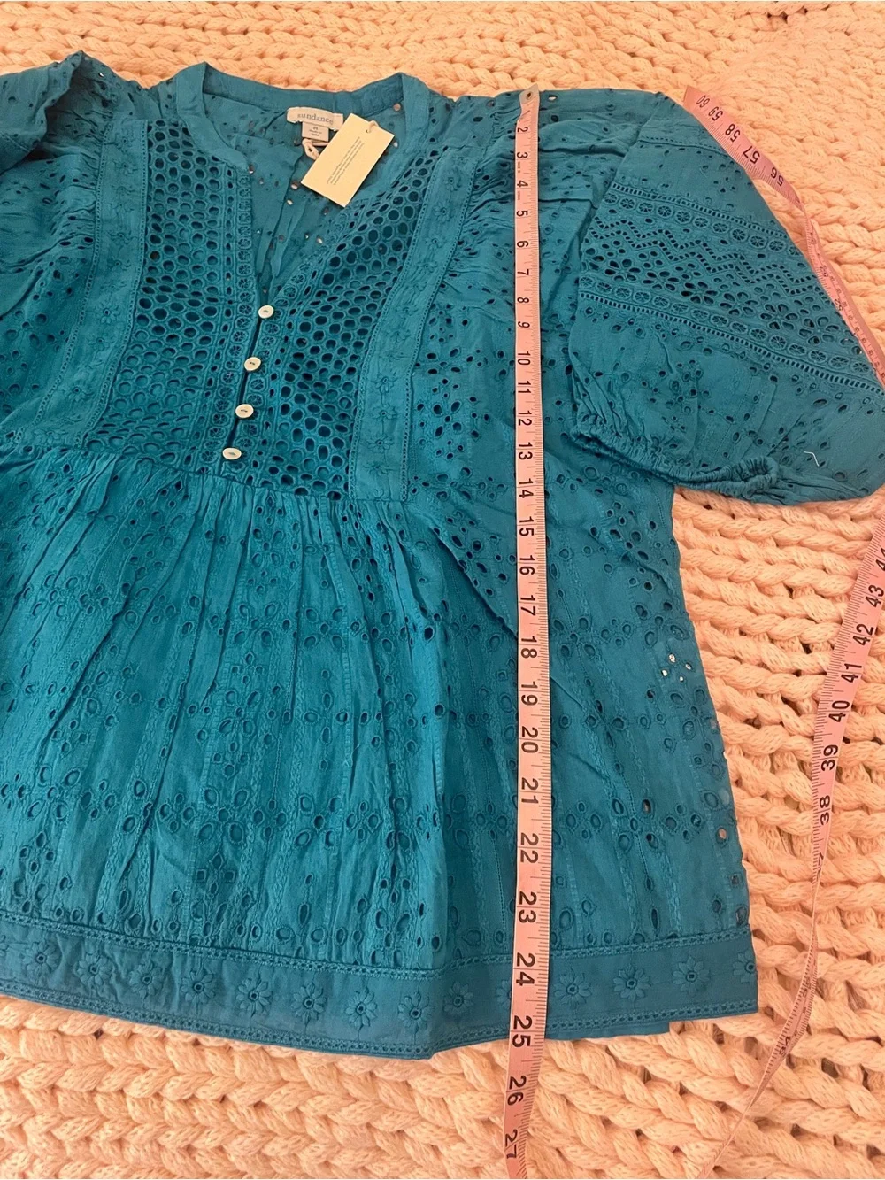 Sundance Eyelet Symphony Top. NWT. Medium. - Picture 2 of 7